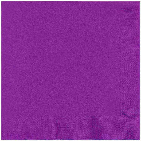 Touch Of Color 6.5" x 6.5" Amethyst Purple Napkins 600 PK 318929